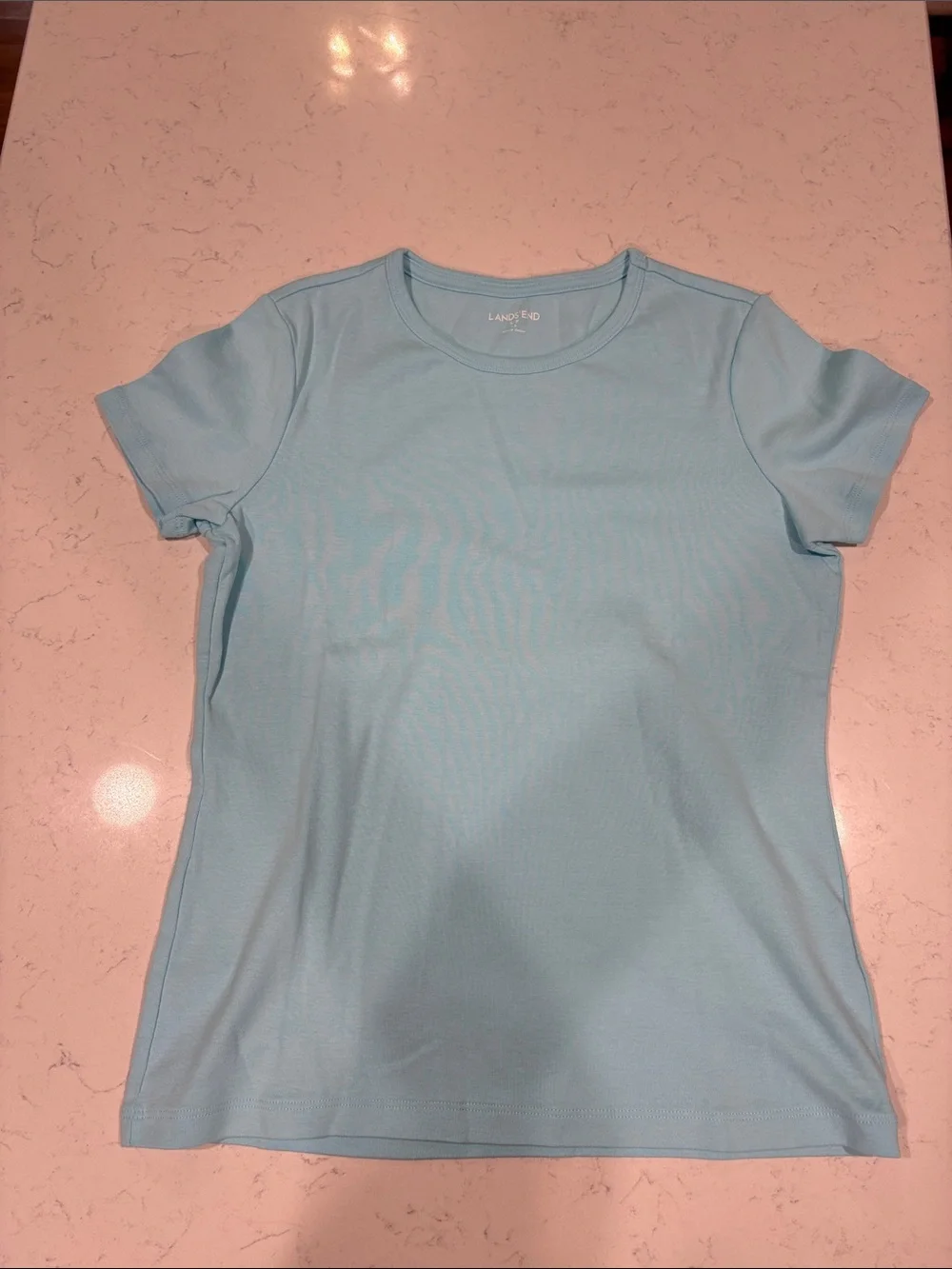 Lands' End Women's Bundle Short Sleeve Crewneck Tees